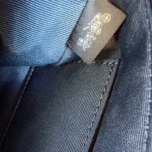 Coach Corner Zip Wristlet In Loved Denim With Charms - Picture 4 of 9